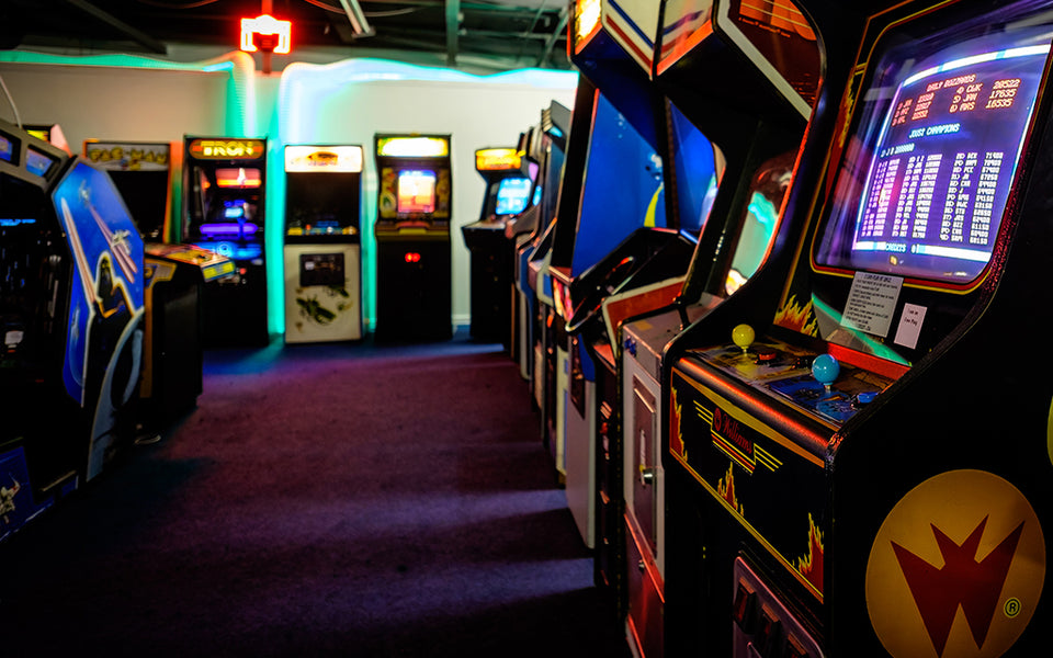 Affiche Arcade Electrocoin Originale - Apache 3, Ikari III, Bally Truck Stop, Vintage