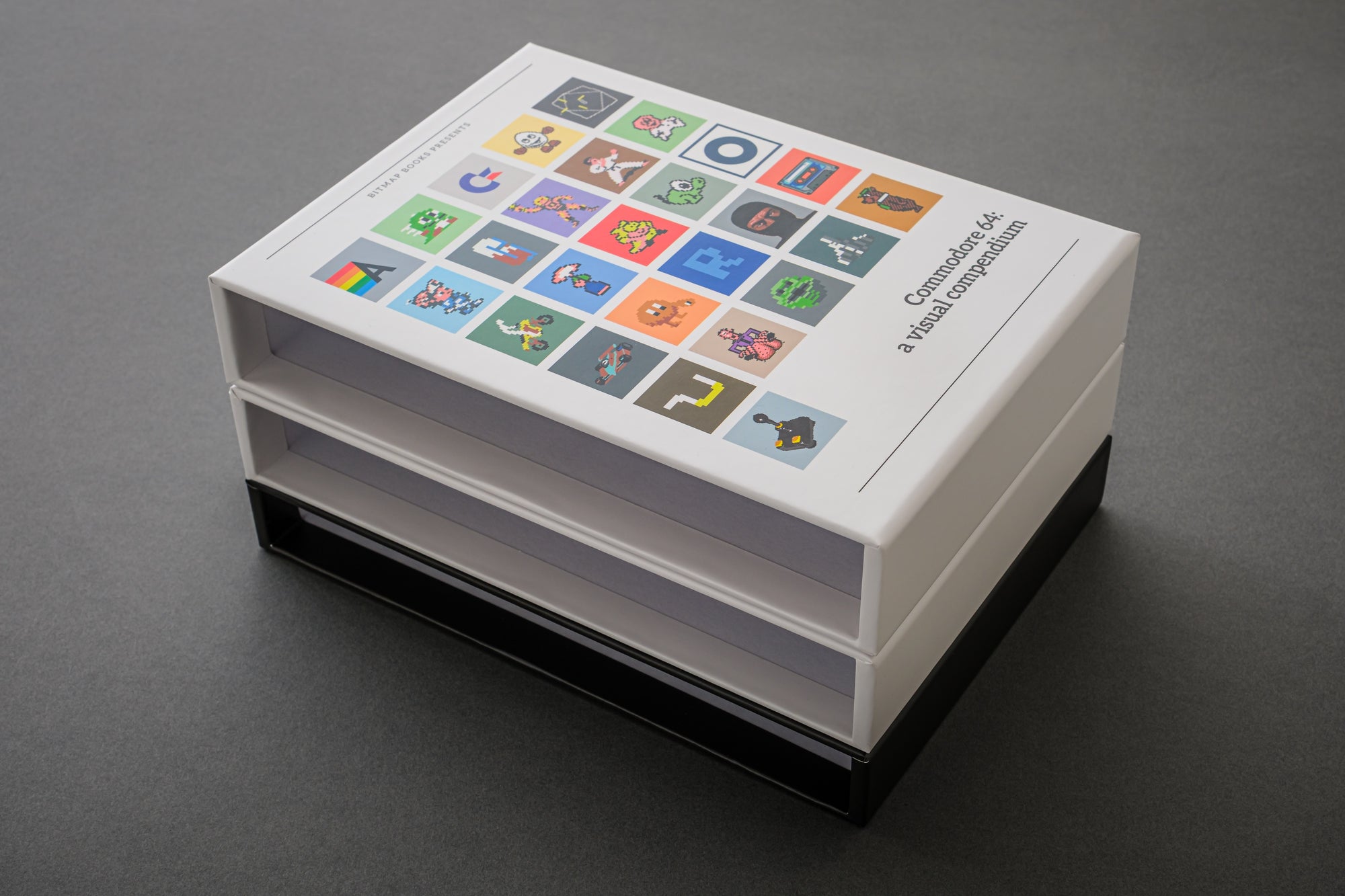 Slipcases for Commodore 64, Commodore Amiga and Sinclair ZX Spectrum hardbacks