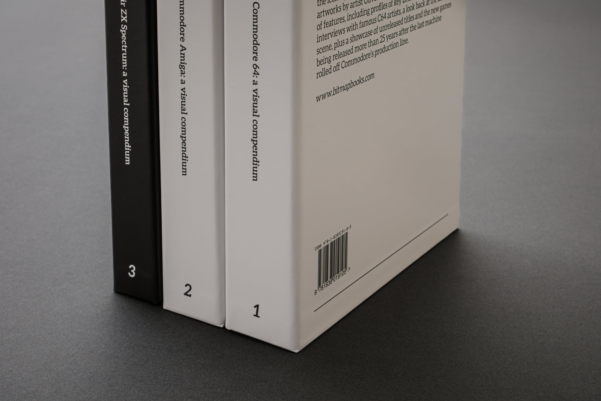 Slipcases for Commodore 64, Commodore Amiga and Sinclair ZX Spectrum hardbacks