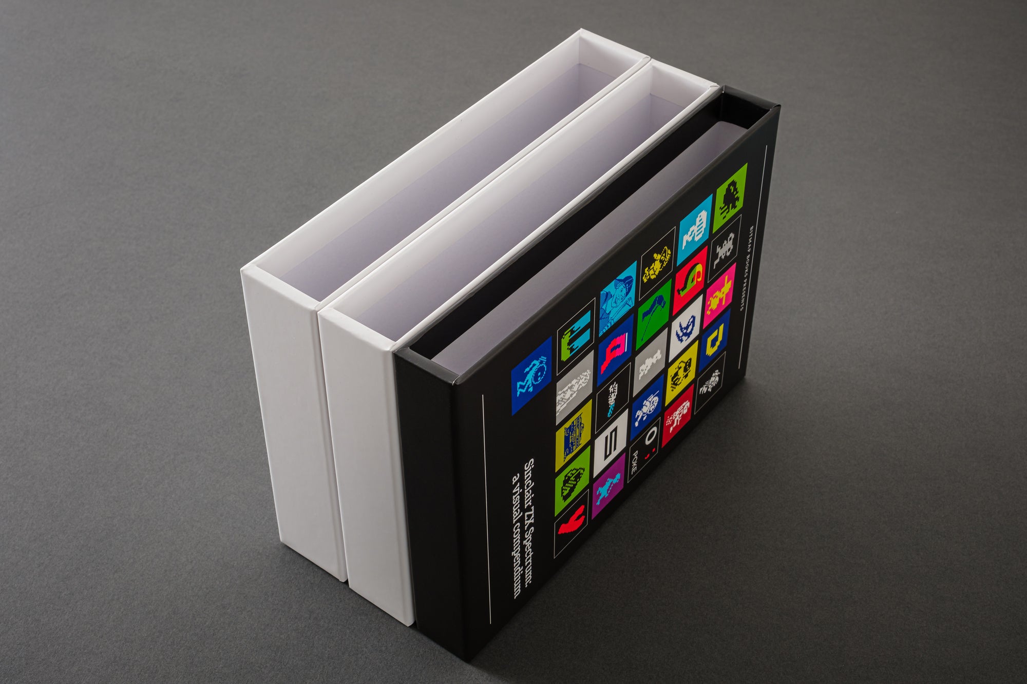 Slipcases for Commodore 64, Commodore Amiga and Sinclair ZX Spectrum hardbacks